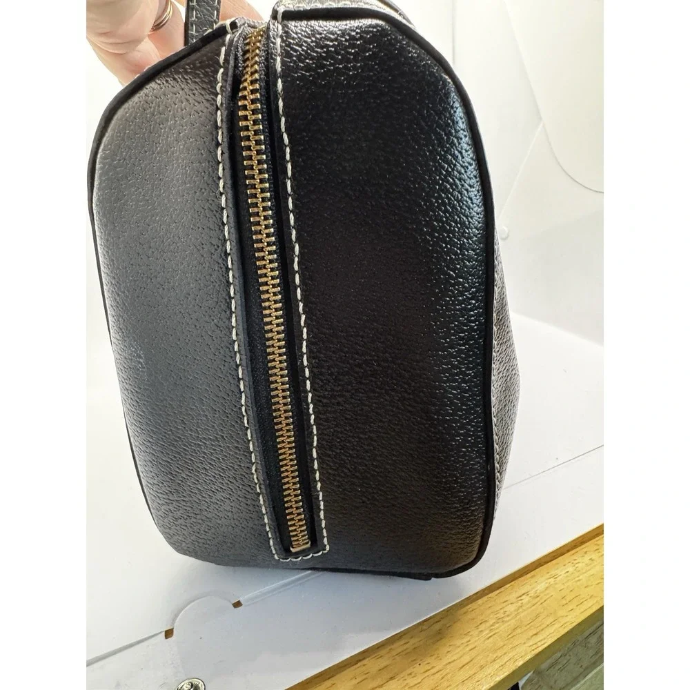 Women's Kate Spade Black Pebbled Leather Satchel EUC PT4
